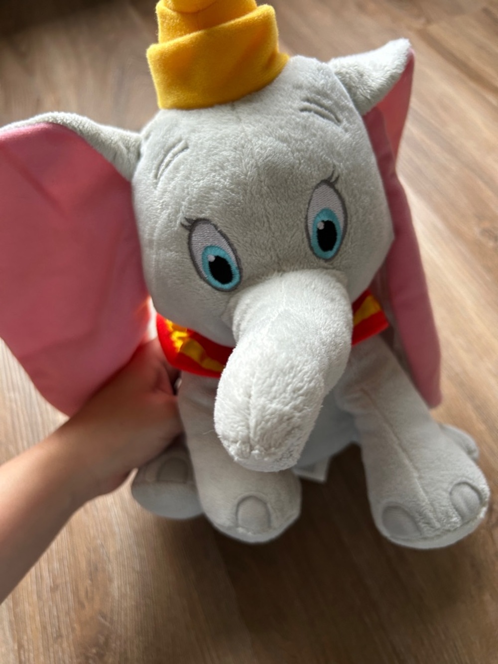 Disney Dumbo Plush - Gray with Pink Ears and Yellow Hat